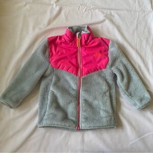 Kids Pink and Gray Fleece Jacket